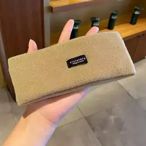 bandeau tricot femme beige élégant