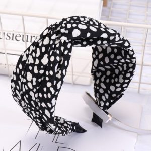 accessoire cheveux noir et blanc