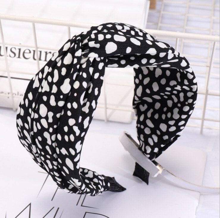 accessoire cheveux noir et blanc