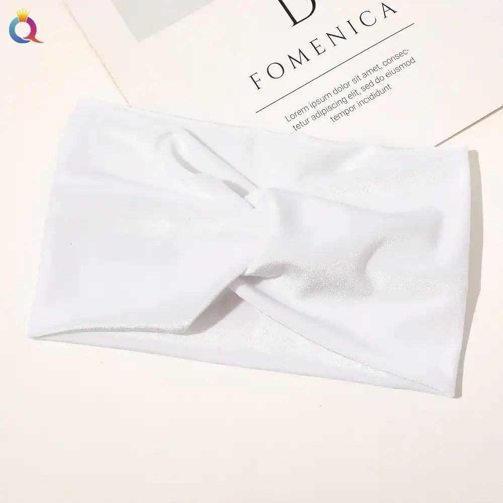 bandeau velours blanc