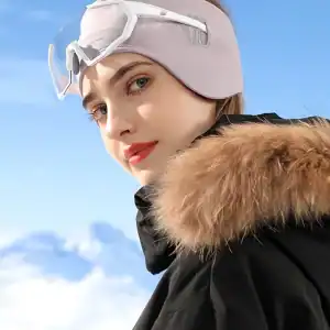 bandeau élégant ski rose