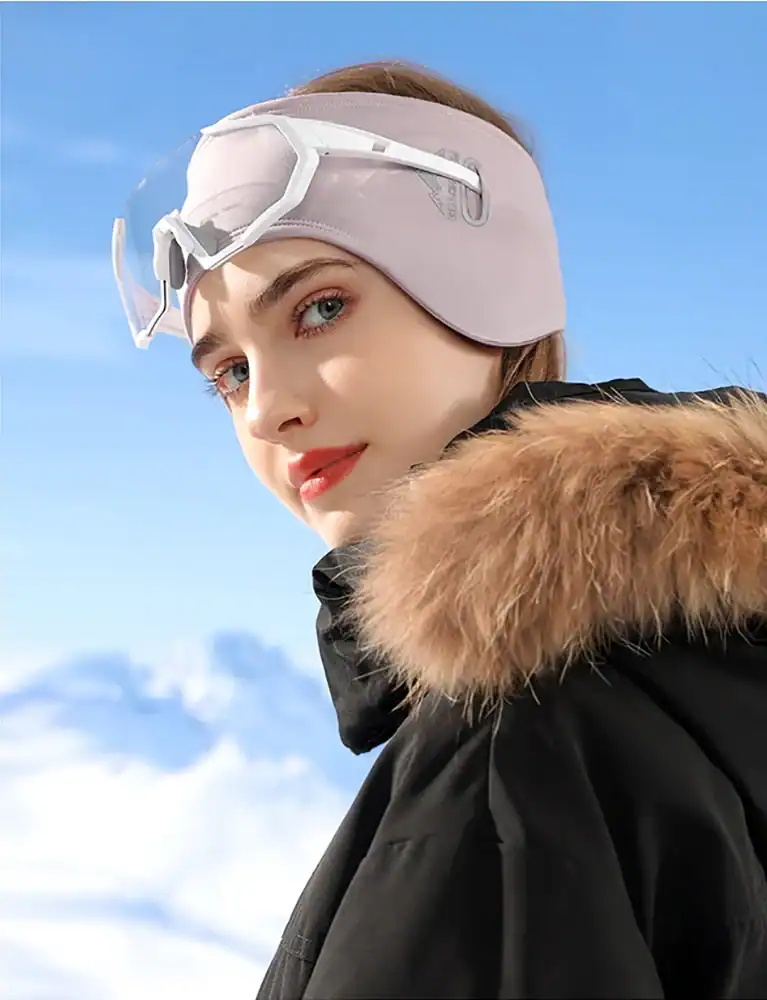 bandeau élégant ski rose