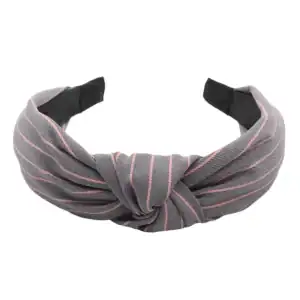 bandeau tissu gris élégant