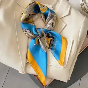 bandeau soie jaune élégant