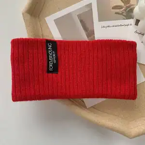 bandeau tricot rouge mode