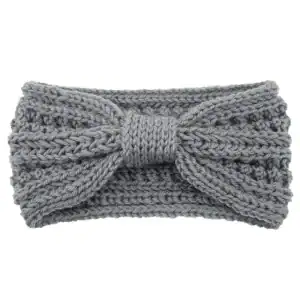 bandeau laine gris