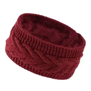 bandeau femme hiver bordeaux