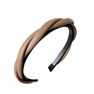 serre-tête marron torsade
