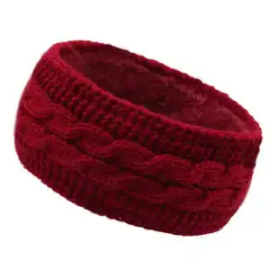 bandeau hiver femme rouge