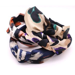 bandeau chic en satin violet