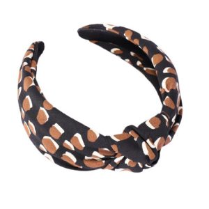 serre tête léopard chocolat