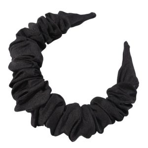 serre tête frou frou noir