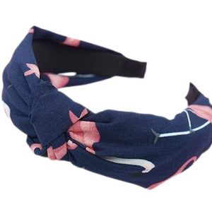 serre-tête flamant rose bleu