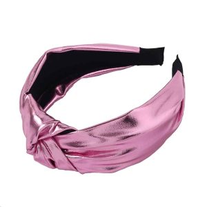 headband rose métallisé