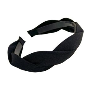 serre tete torsade noir