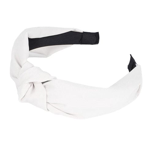 serre tête tissu blanc