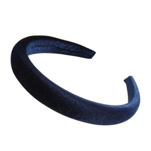serre tête velours bleu foncé