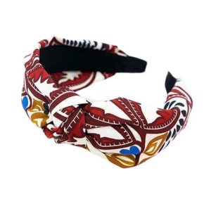 serre tête ethniques rouge