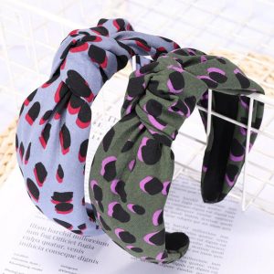 serre tête kaki et rose