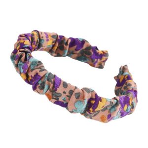 serre tête fin de fleurs violettes