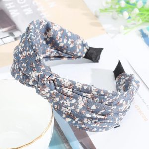 bandeau bleu fleuri élégant