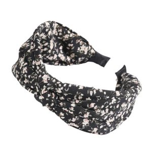 serre tête tissu fleuri chic