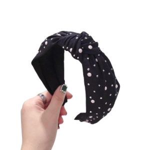 serre tête noir élégant