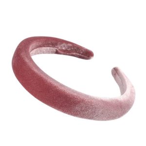 serre tête velours rose