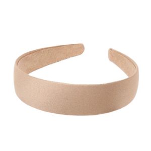 serre tête satin couleur beige