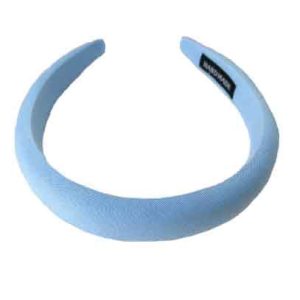 serre tête velours bleu ciel