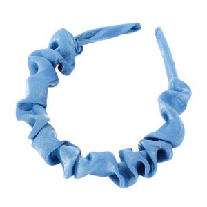 serre tête tissu bleu clair