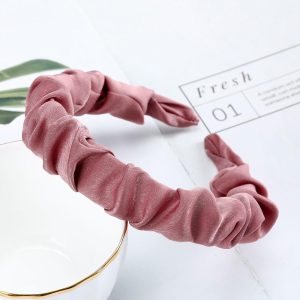 accessoire cheveux rose élégant