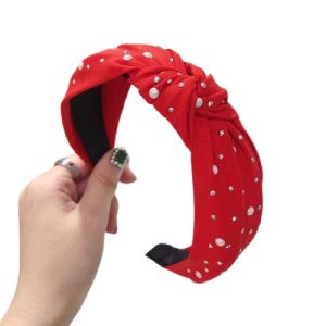 serre tête rouge élégant