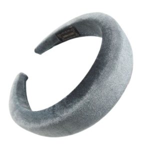 serre tête femme velours gris