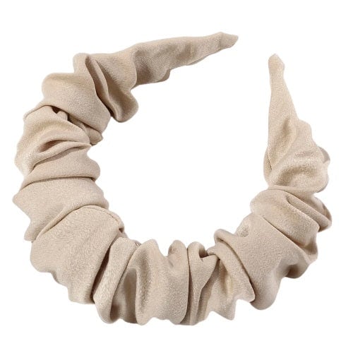 serre tête frou-frou beige