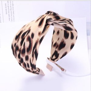 bandeau tissu léopard chic