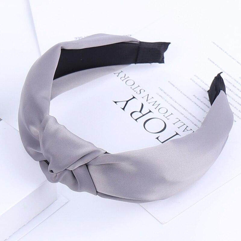 bandeau gris tissu