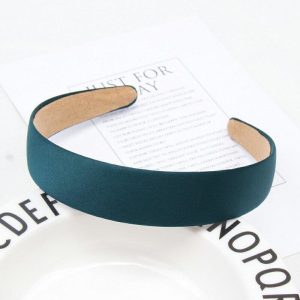 bandeau turquoise en satin