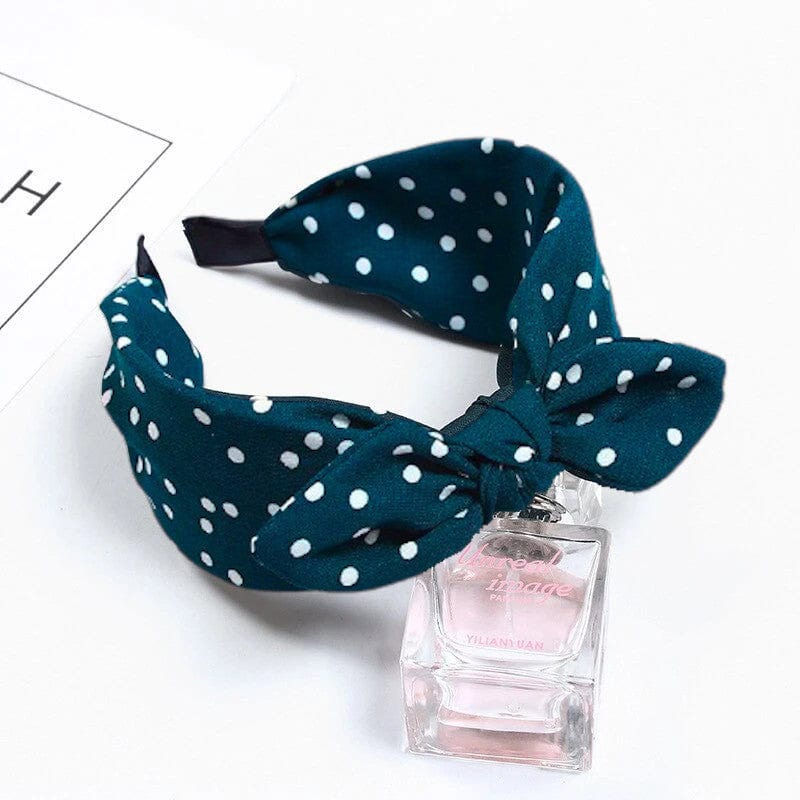 Accessoire rétro à pois verts