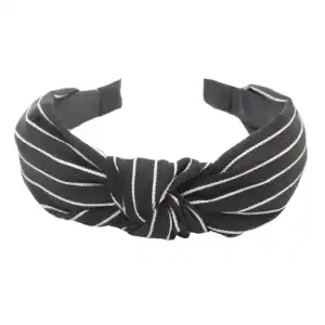 bandeau à rayures noir et blanc