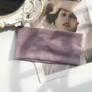 bandeau tissu mauve