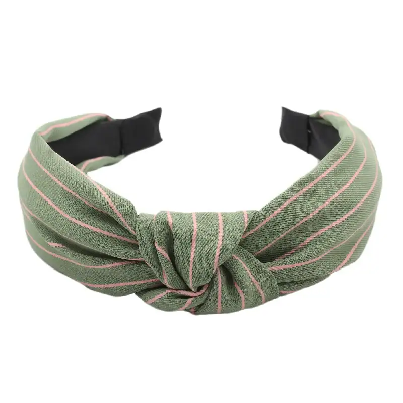 bandeau tissu vert foncé
