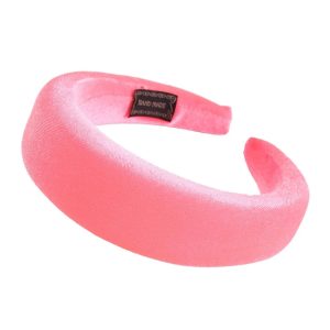serre tête femme velours rose clair