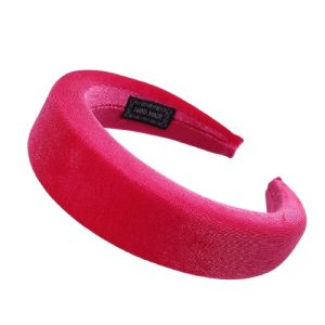 serre tete femme velours rose