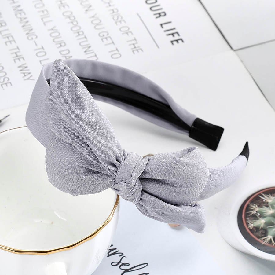 serre tête élégant gris