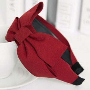 accessoire de cheveux rouge élégant