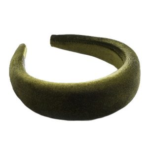 serre tête femme velours kaki