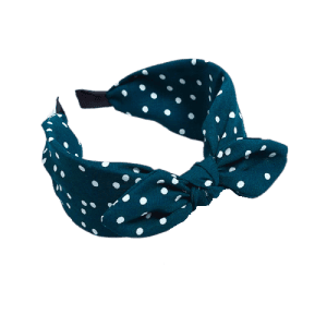 Serre tête rétro petits Pois en vert