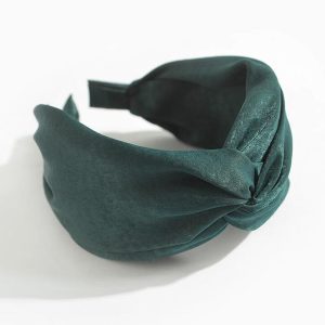 bandeau velours émeraude
