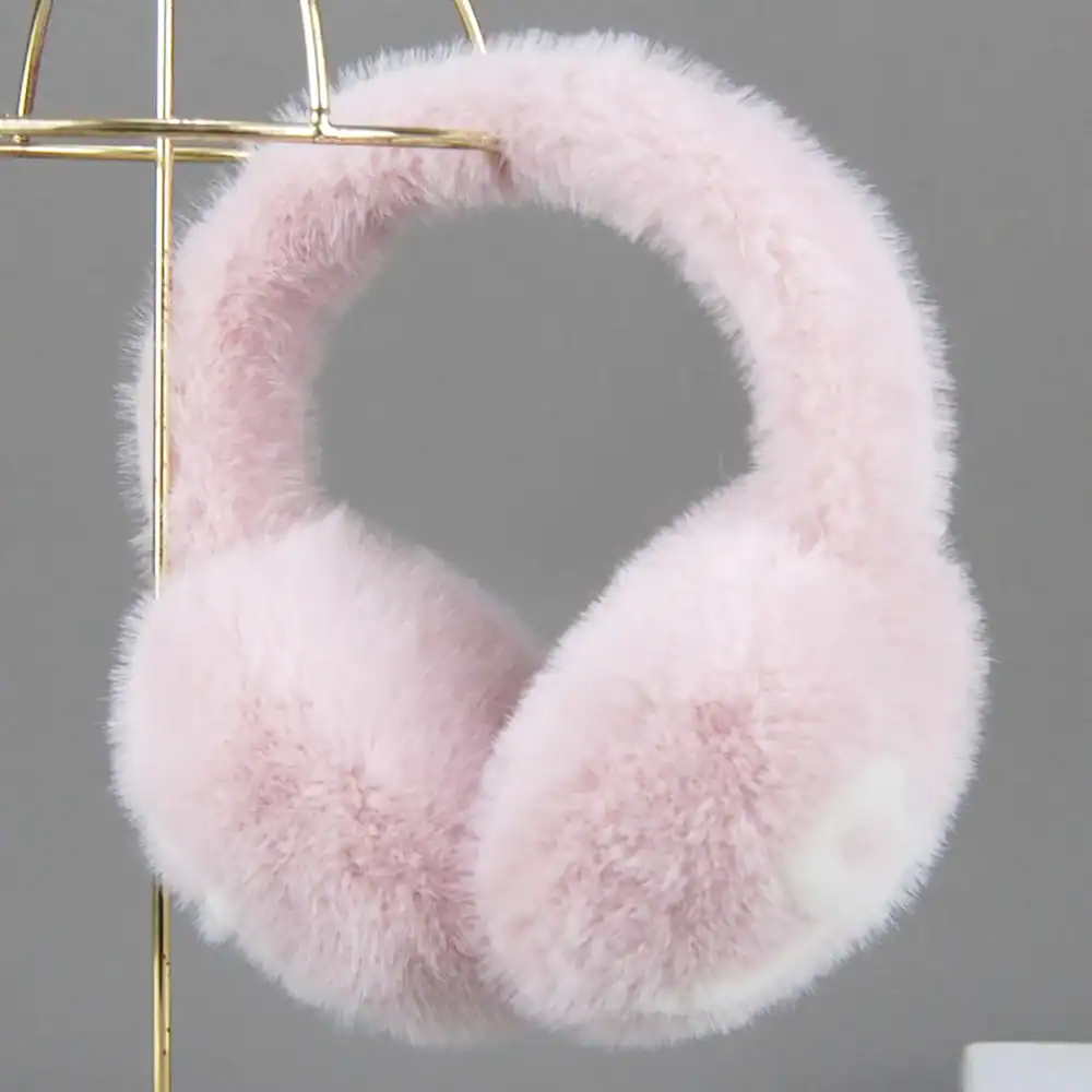 Cache oreille rose luxe